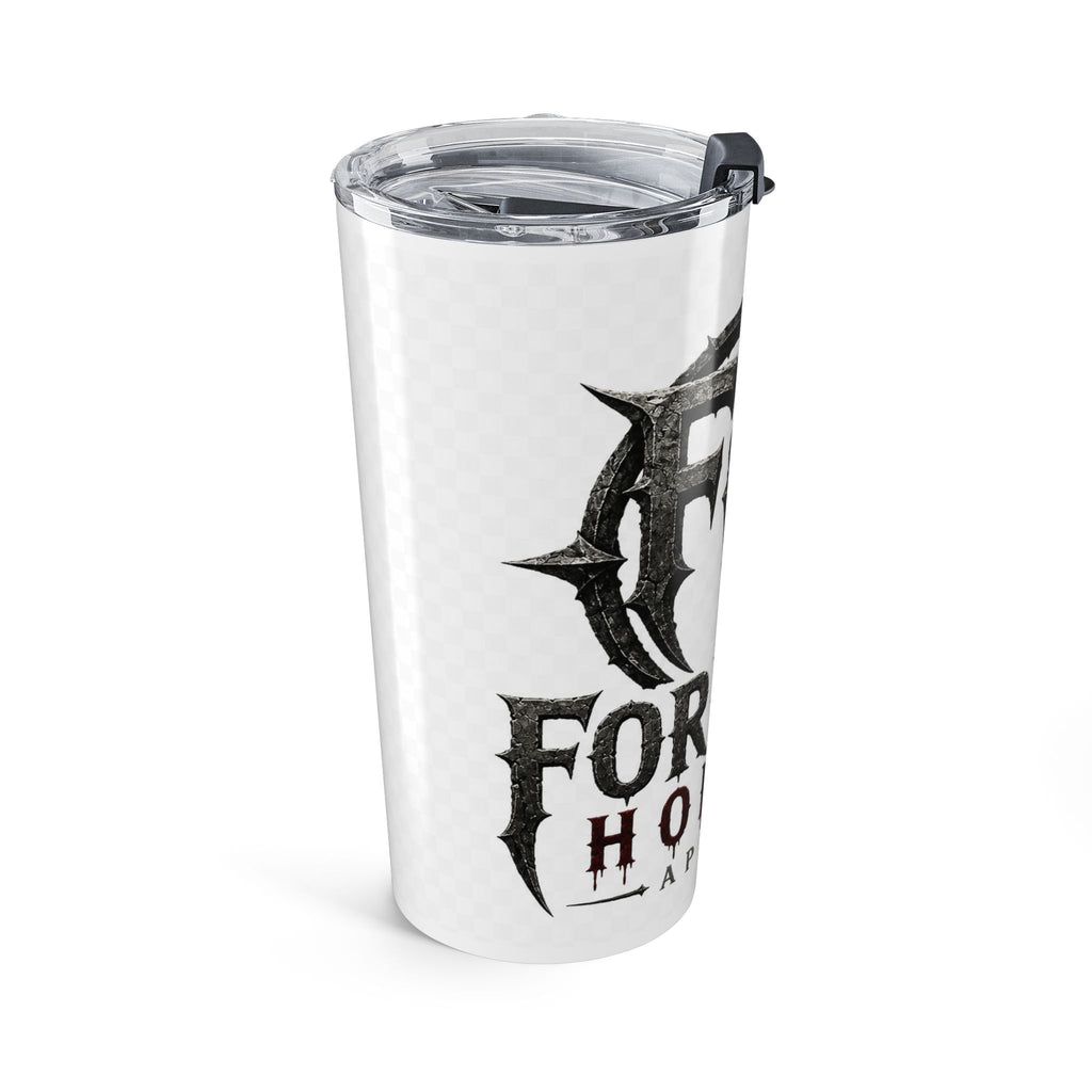 20oz Horror Skull Tumbler — Forever Horror Sword Logo Insulated Travel Cup