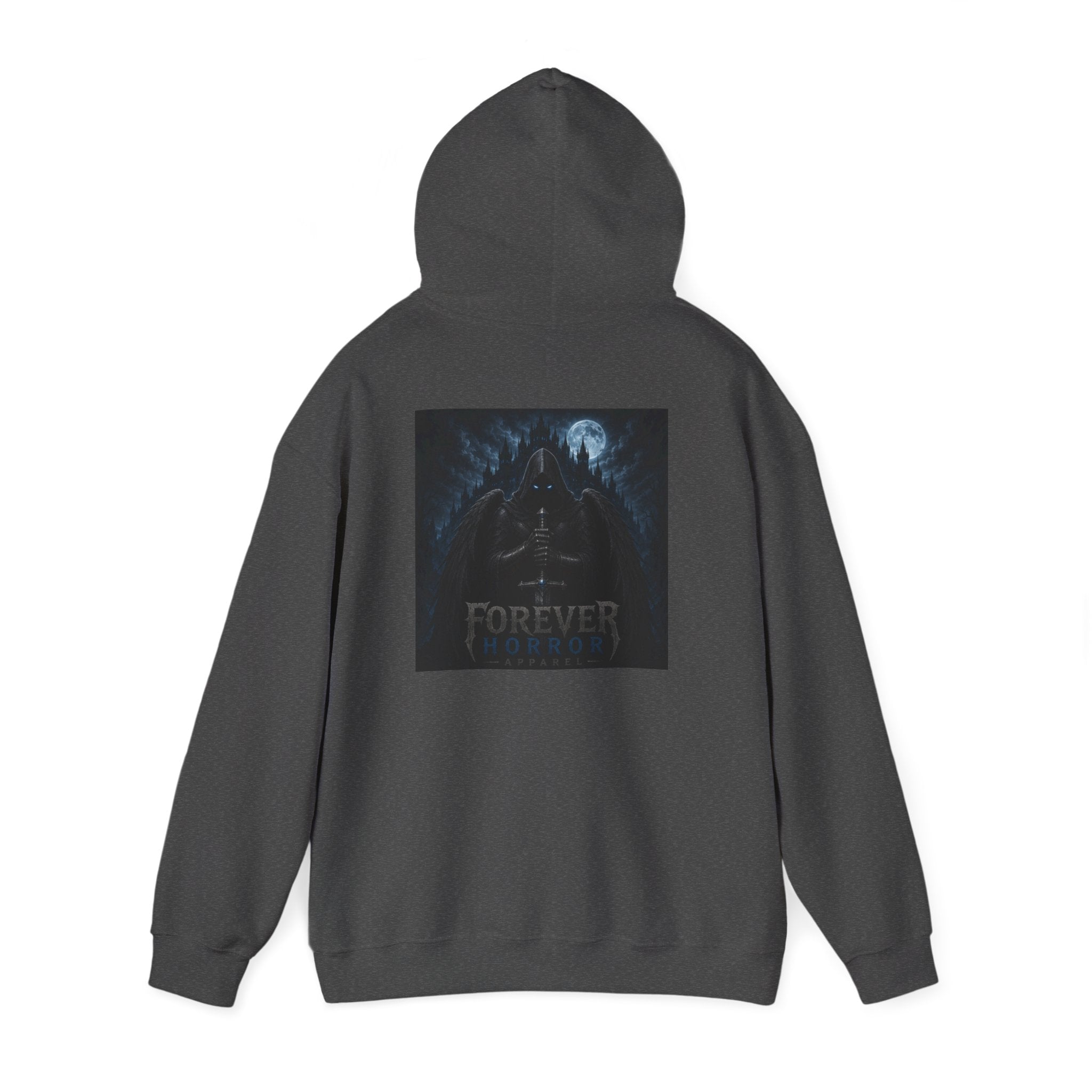 Hoodie — 'Forever Horror' Raven Wings Graphic Pullover