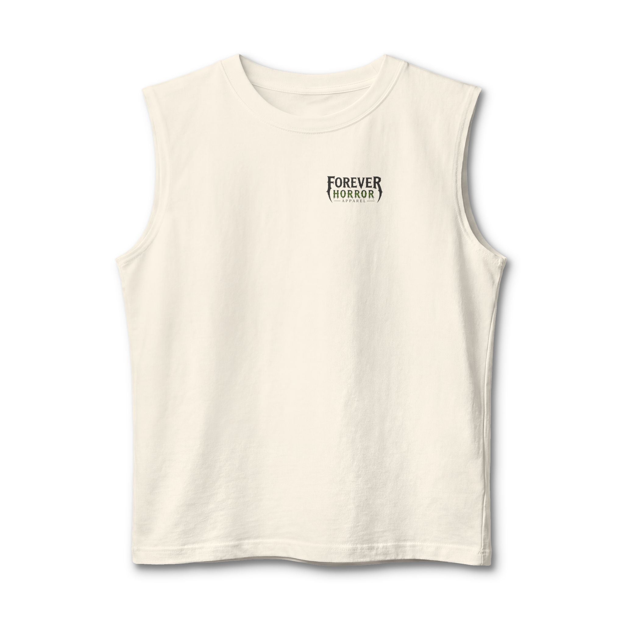 Forever Horror Muscle Tank — Graphic Back Logo Sleeveless Tee
