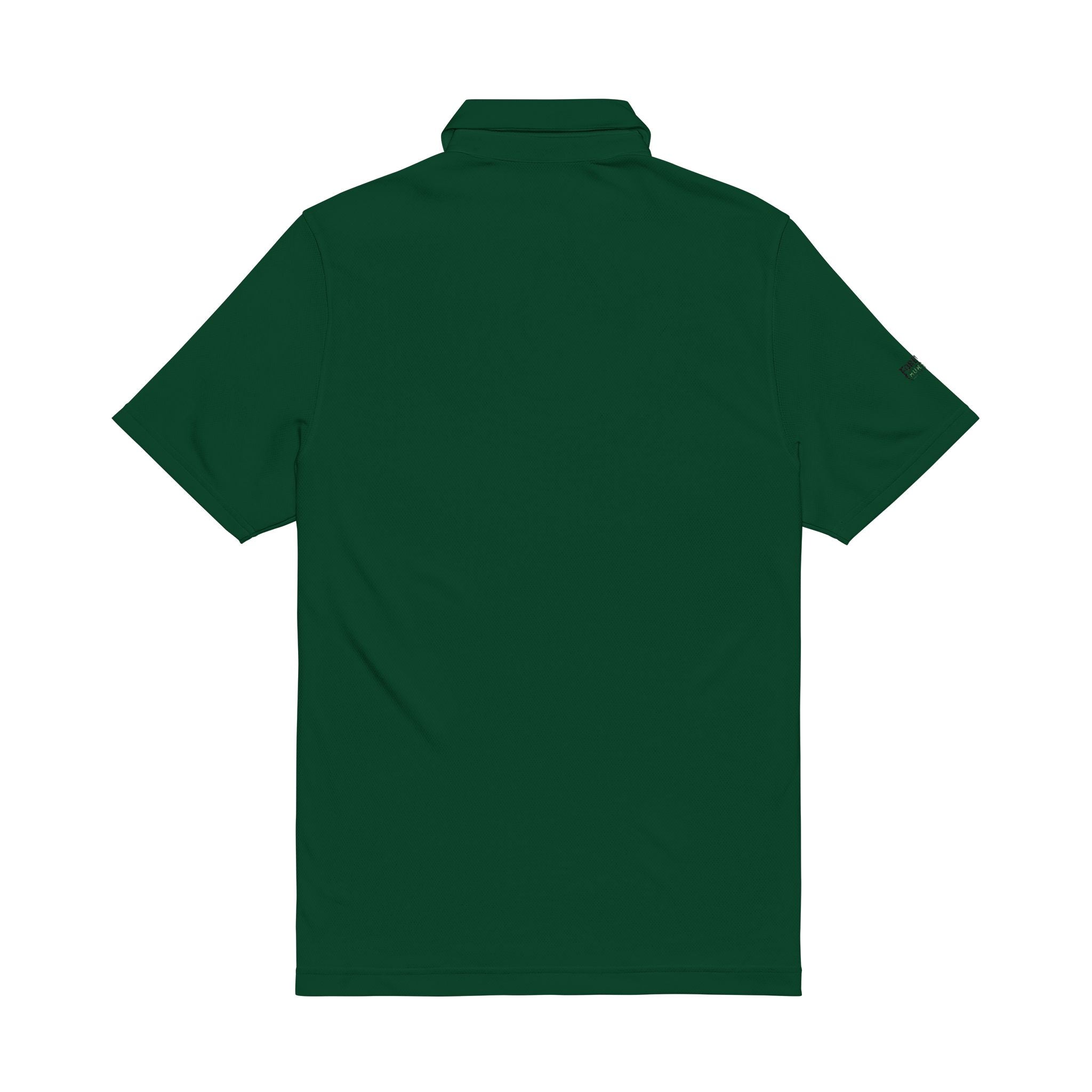 Embroidered Golf Polo Shirt – Men’s White Performance Polo with Crest