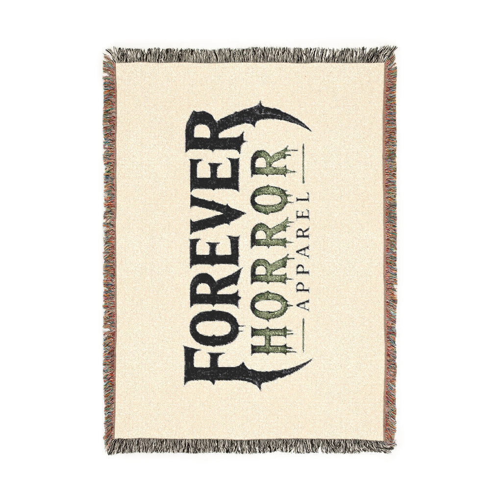 Forever Horror Woven Blanket - Gothic Logo Throw