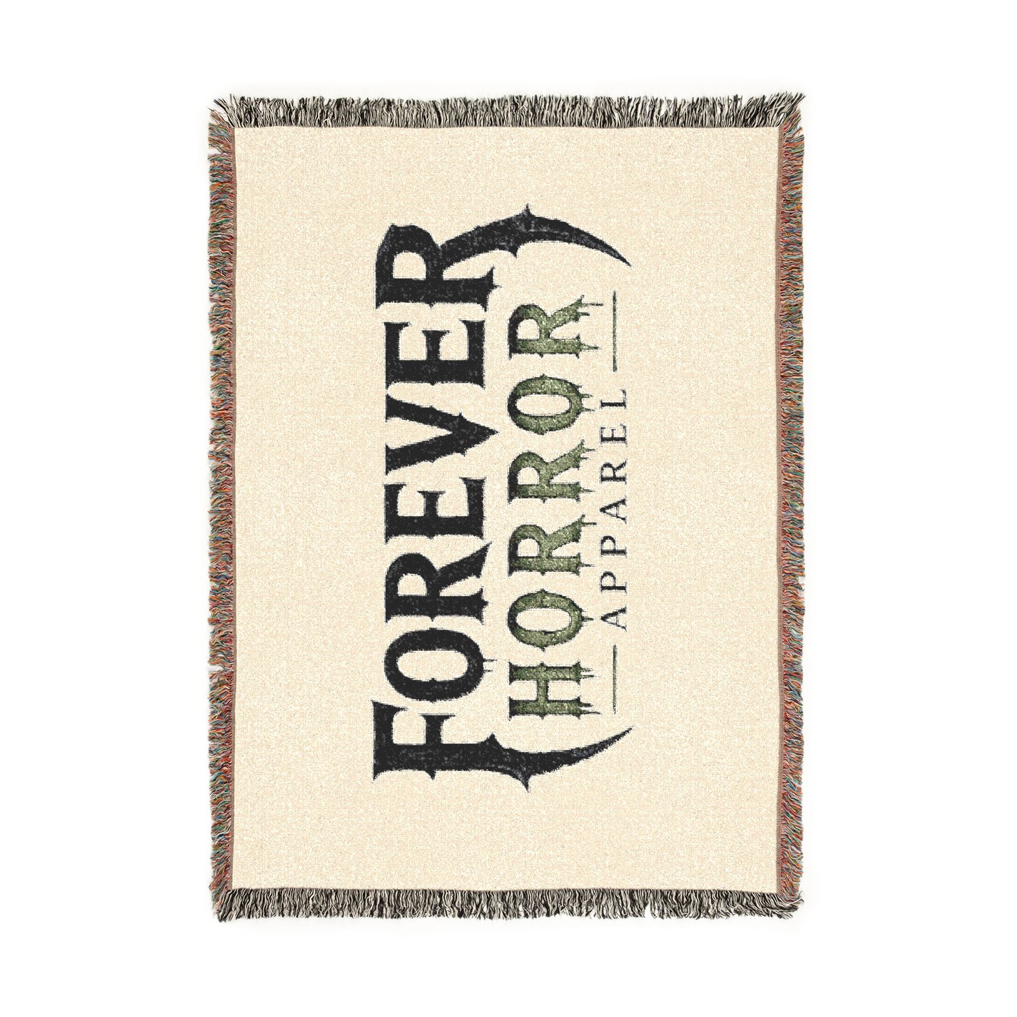 Forever Horror Woven Blanket - Gothic Logo Throw