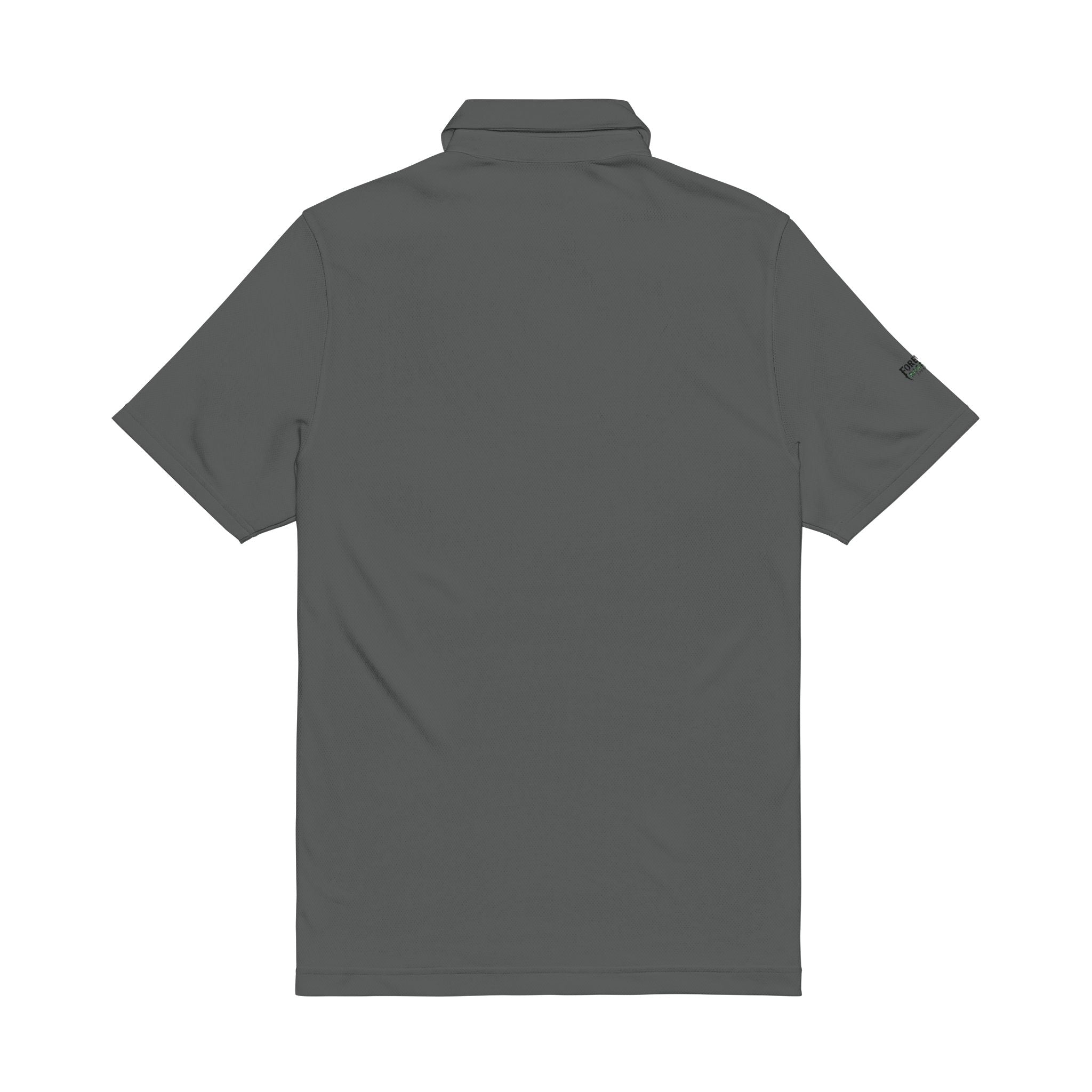 Embroidered Golf Polo Shirt – Men’s White Performance Polo with Crest