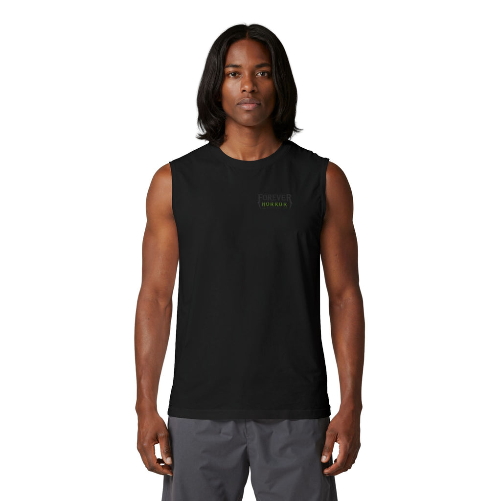 Forever Horror Muscle Tank — Graphic Back Logo Sleeveless Tee