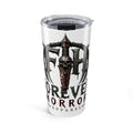 20oz Horror Skull Tumbler — Forever Horror Sword Logo Insulated Travel Cup