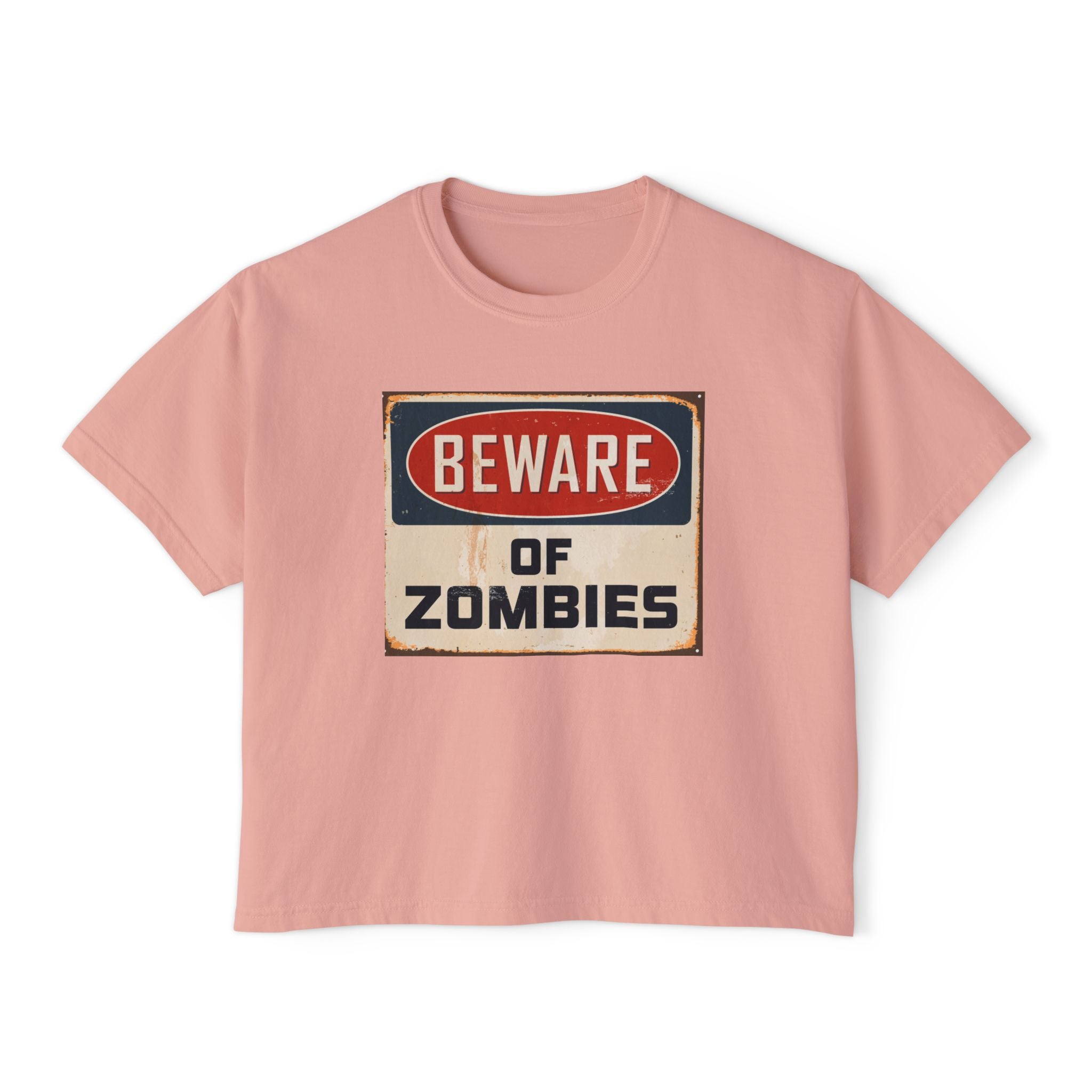 Beware of Zombies Boxy Tee