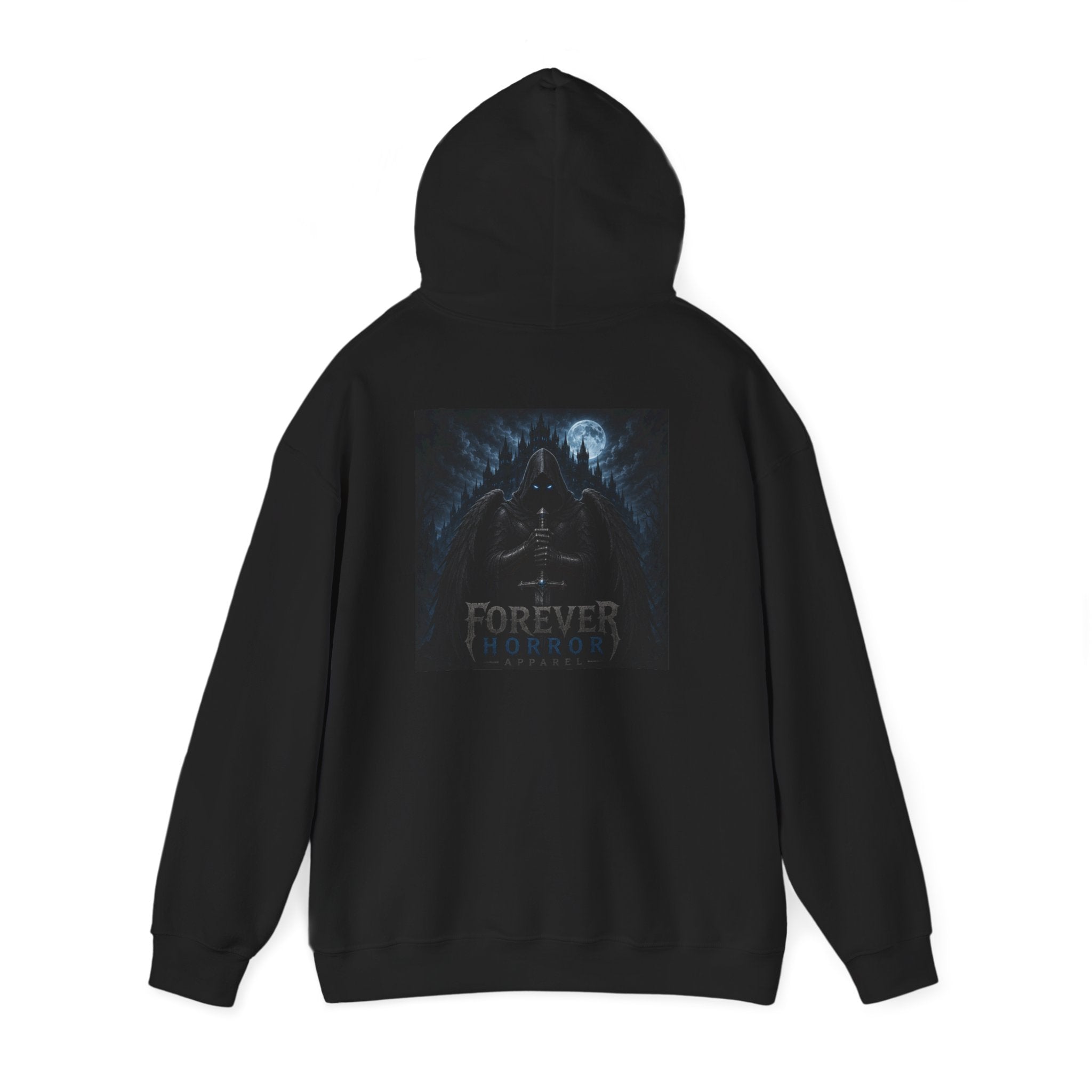 Hoodie — 'Forever Horror' Raven Wings Graphic Pullover