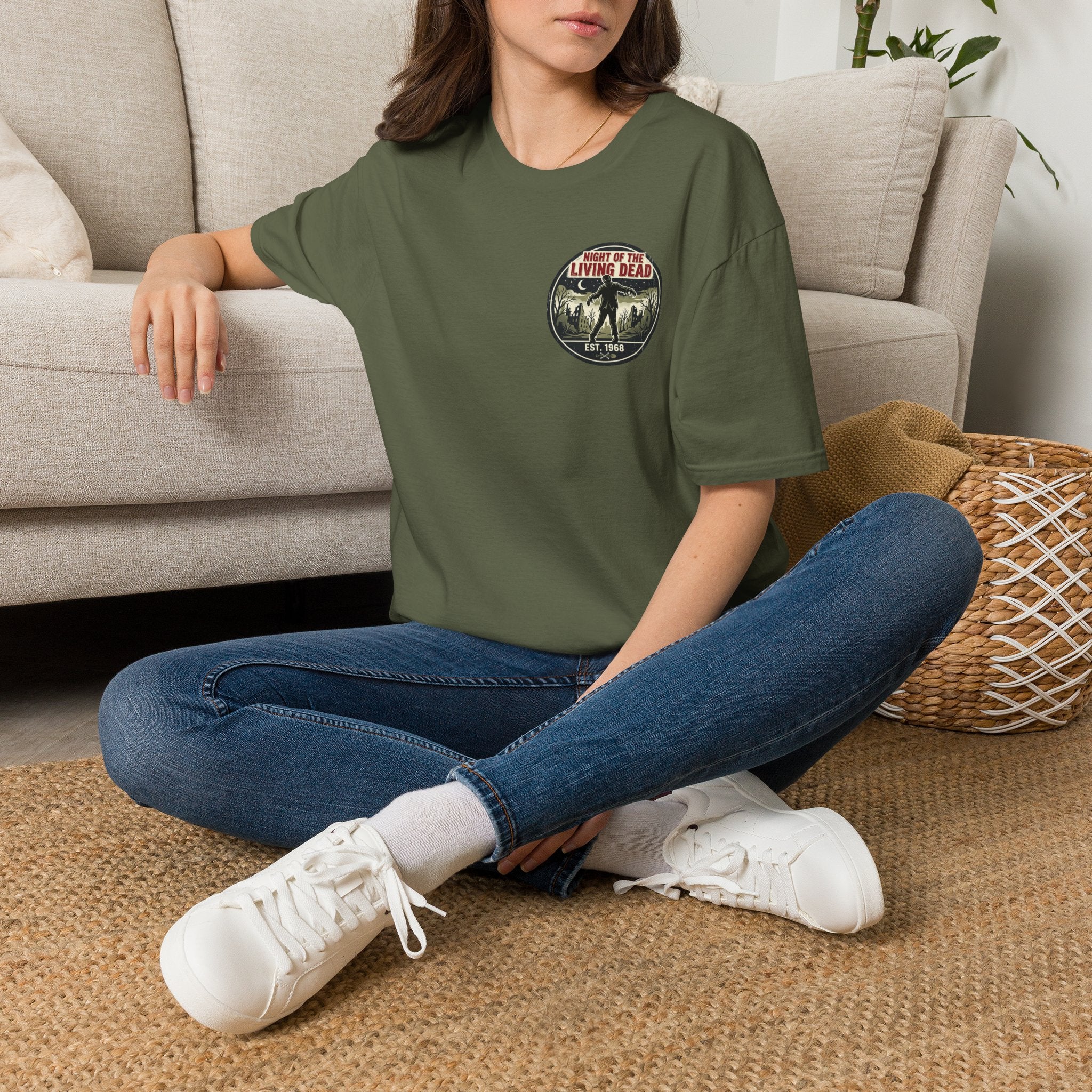 Night of the Living Dead T‑Shirt — Vintage Horror Movie Logo Tee
