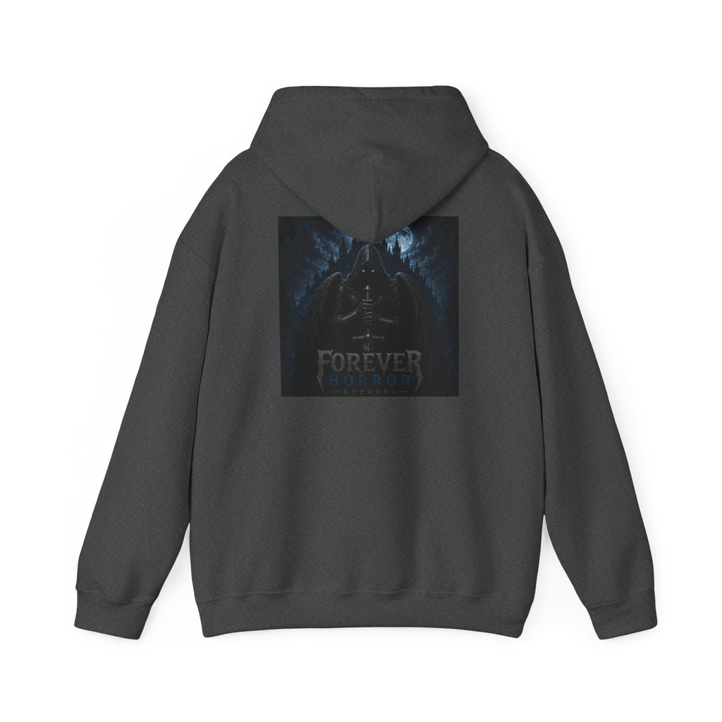 Hoodie — 'Forever Horror' Raven Wings Graphic Pullover
