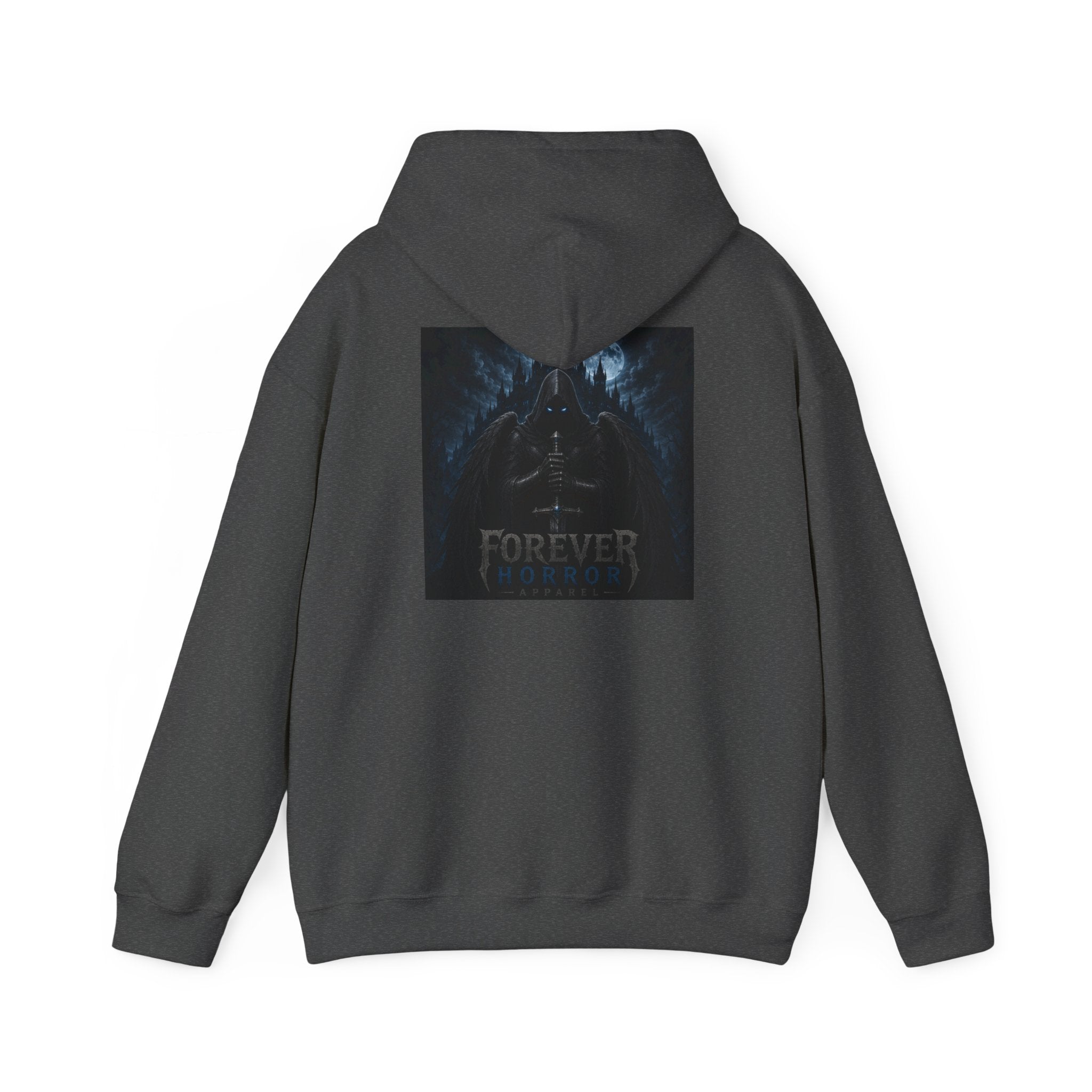 Hoodie — 'Forever Horror' Raven Wings Graphic Pullover
