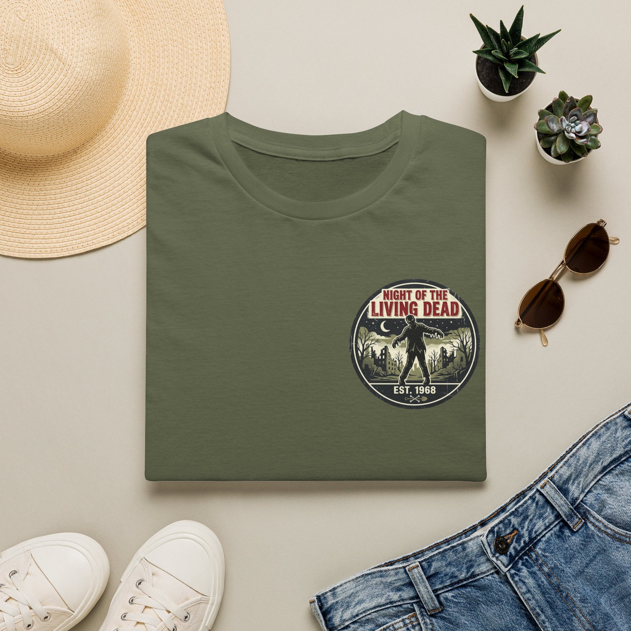 Night of the Living Dead T‑Shirt — Vintage Horror Movie Logo Tee