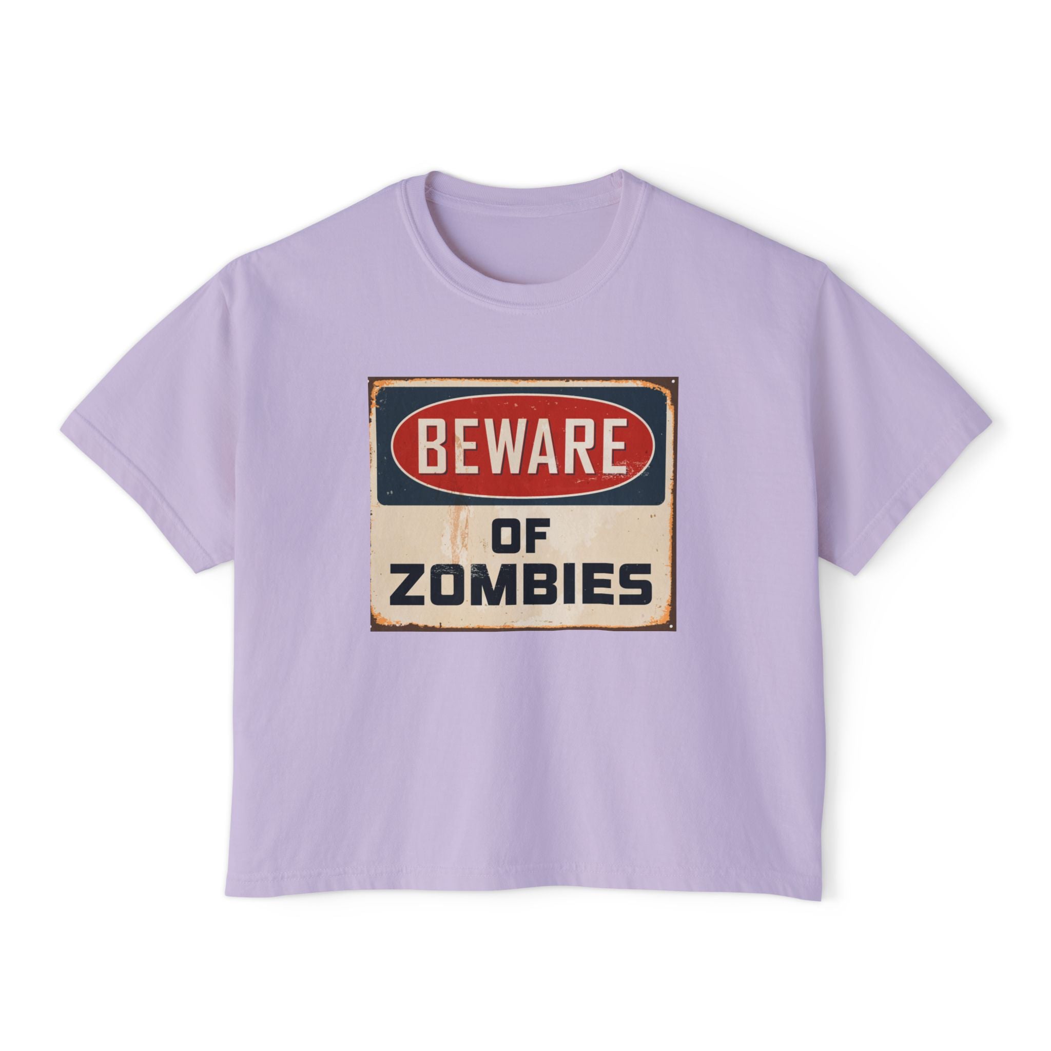Beware of Zombies Boxy Tee