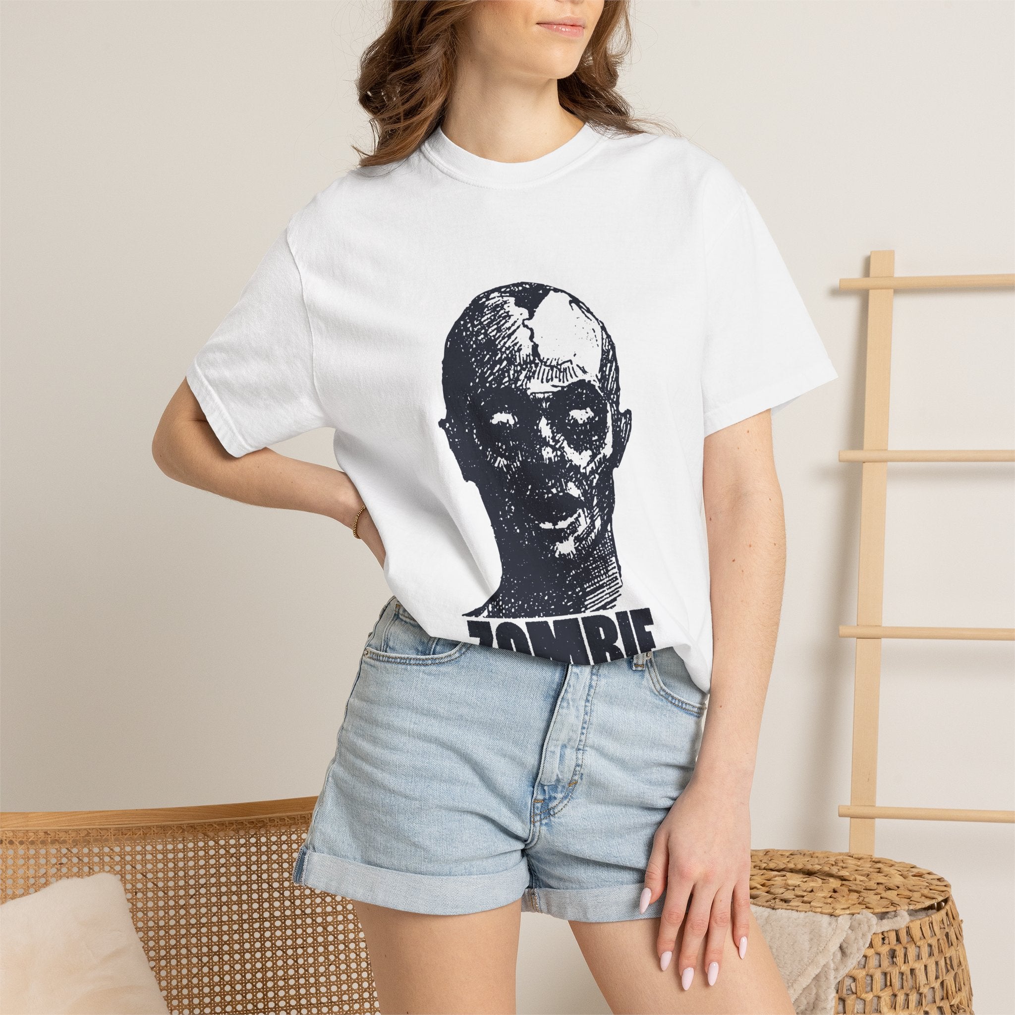Zombie Graphic T-Shirt — Vintage Horror Head Tee