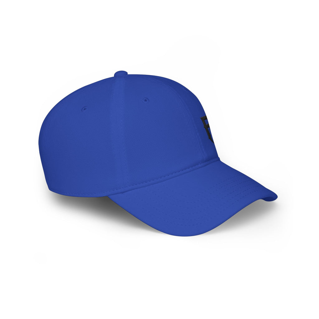 Low Profile Cap with 'FH' Gothic Emblem — Minimalist Baseball Hat for Casual Streetwear