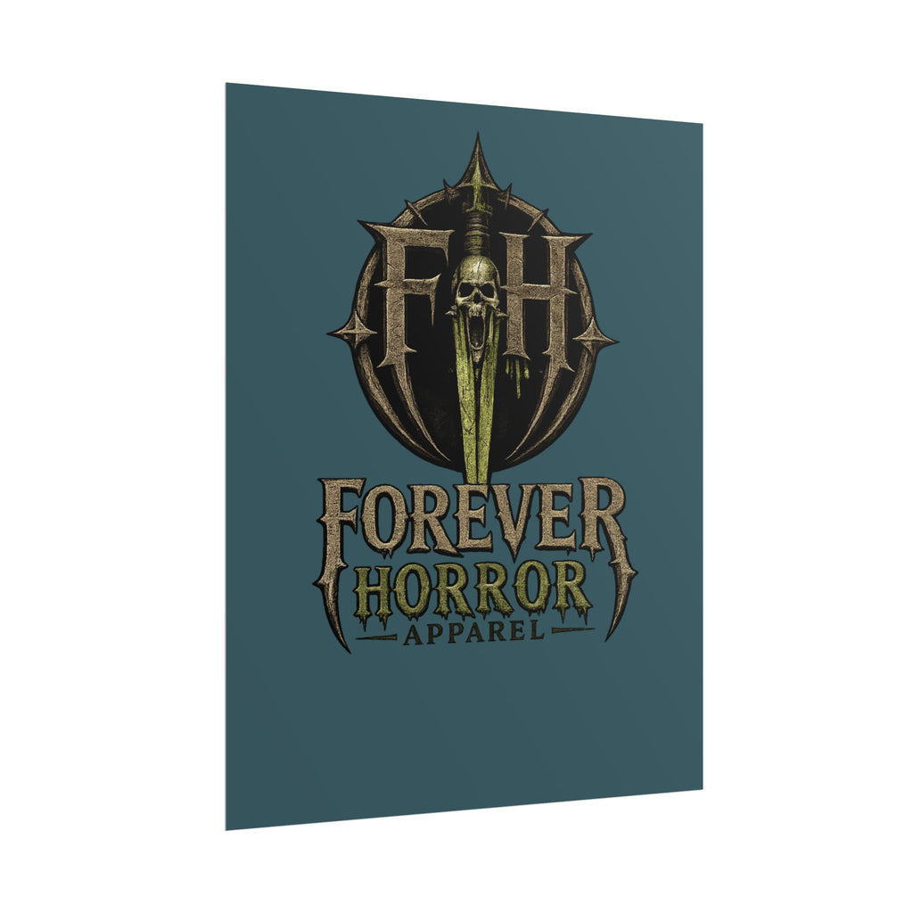 Forever Horror Apparel Poster — Rolled Goth Horror Logo Print