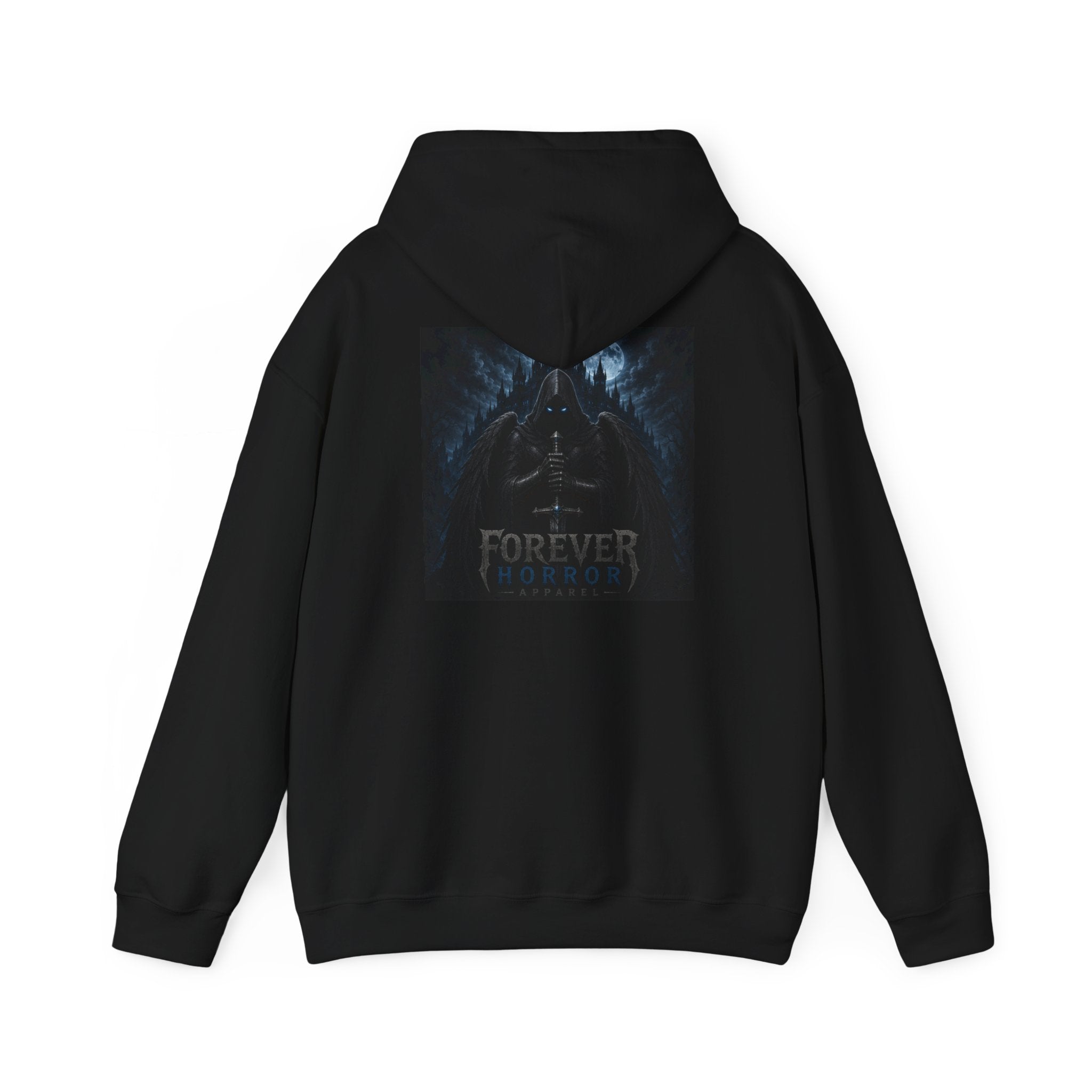 Hoodie — 'Forever Horror' Raven Wings Graphic Pullover