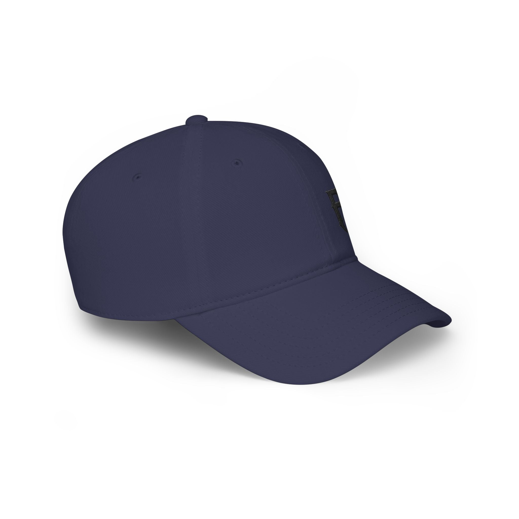 Low Profile Cap with 'FH' Gothic Emblem — Minimalist Baseball Hat for Casual Streetwear