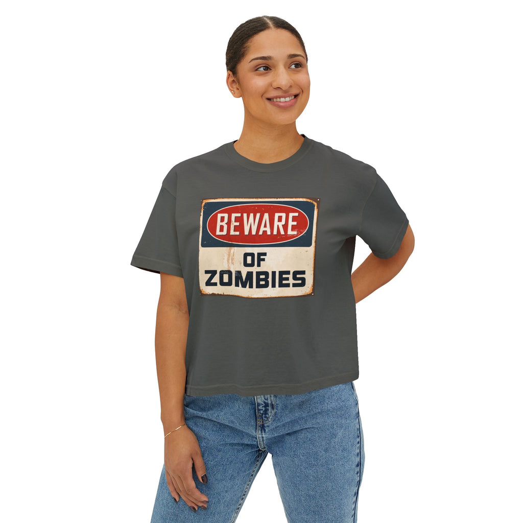 Beware of Zombies Boxy Tee