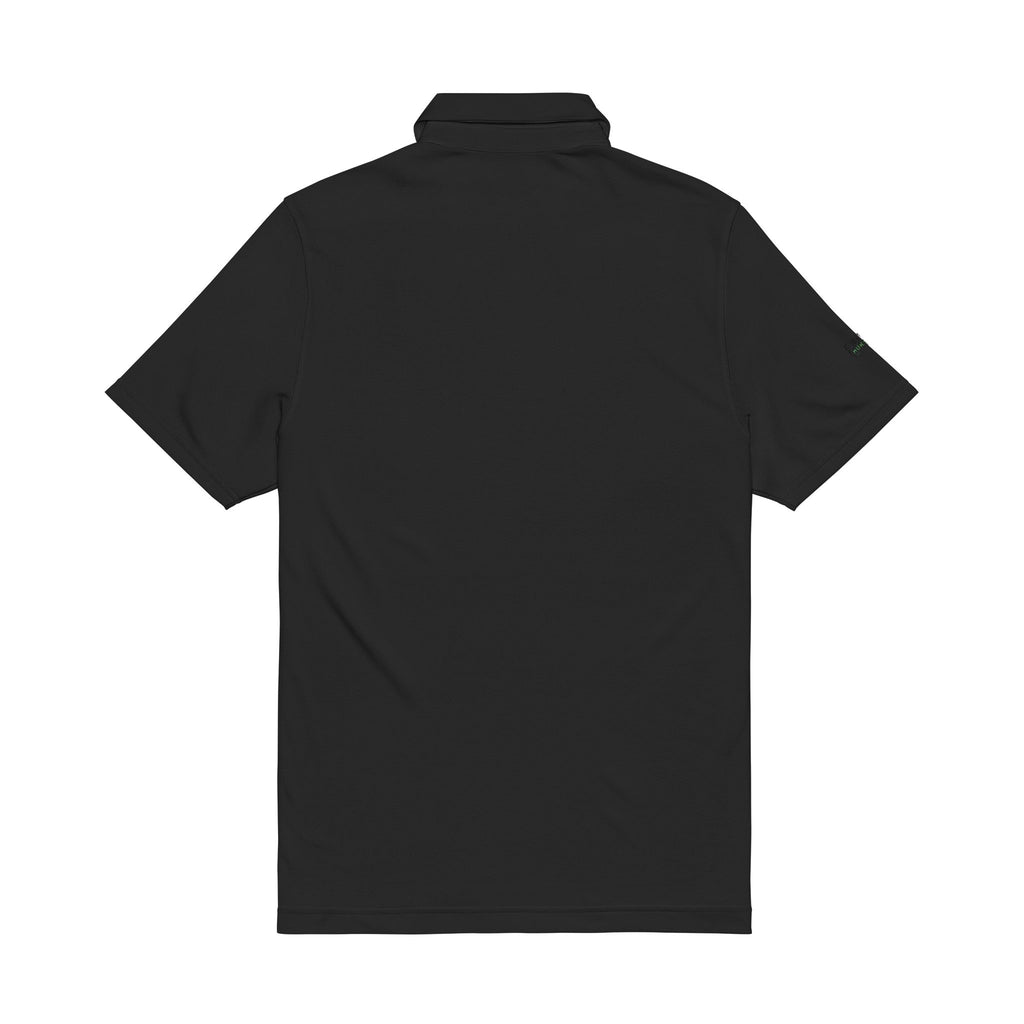 Embroidered Golf Polo Shirt – Men’s White Performance Polo with Crest