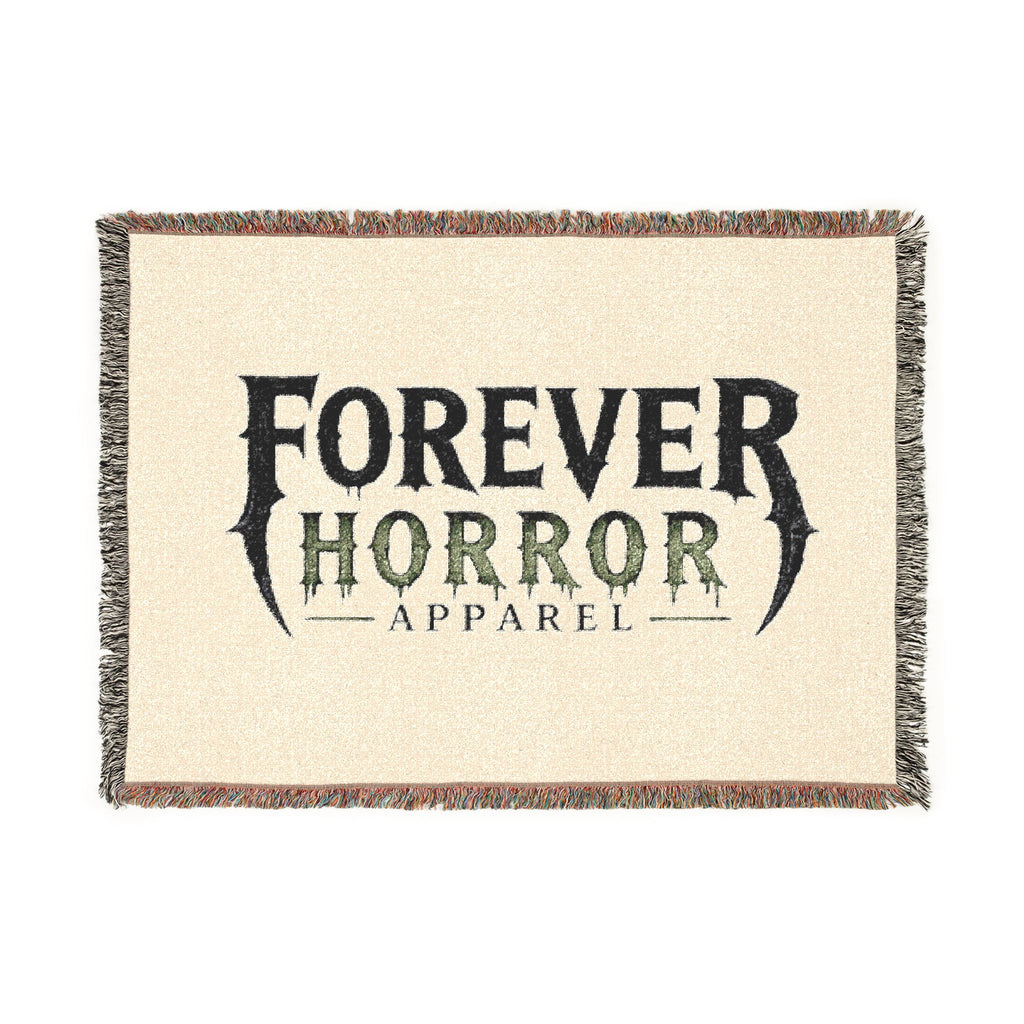 Forever Horror Woven Blanket - Gothic Logo Throw