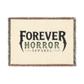 Forever Horror Woven Blanket - Gothic Logo Throw