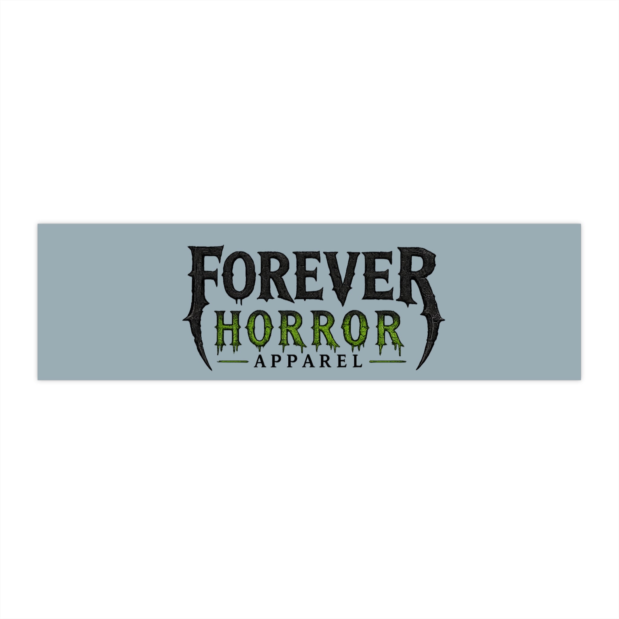 Forever Horror Apparel Bumper Sticker — Gothic Horror Logo Decal