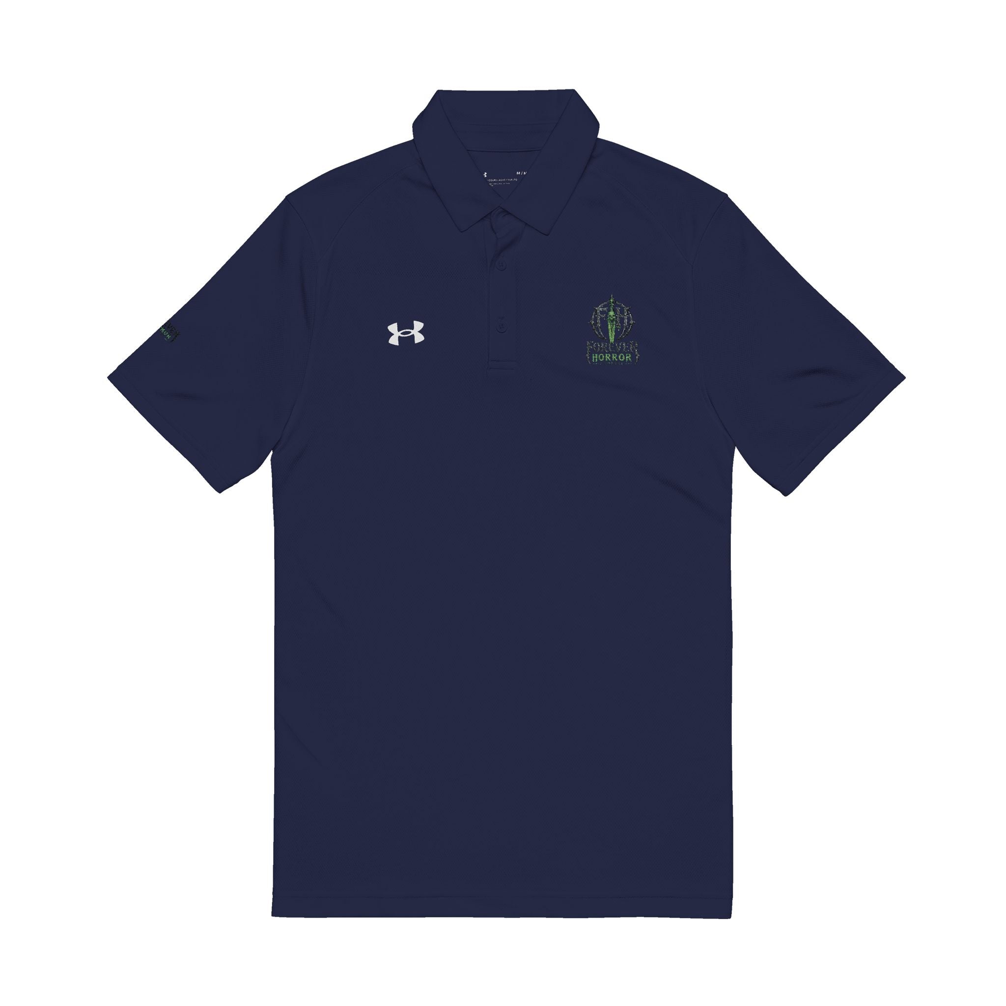 Embroidered Golf Polo Shirt – Men’s White Performance Polo with Crest