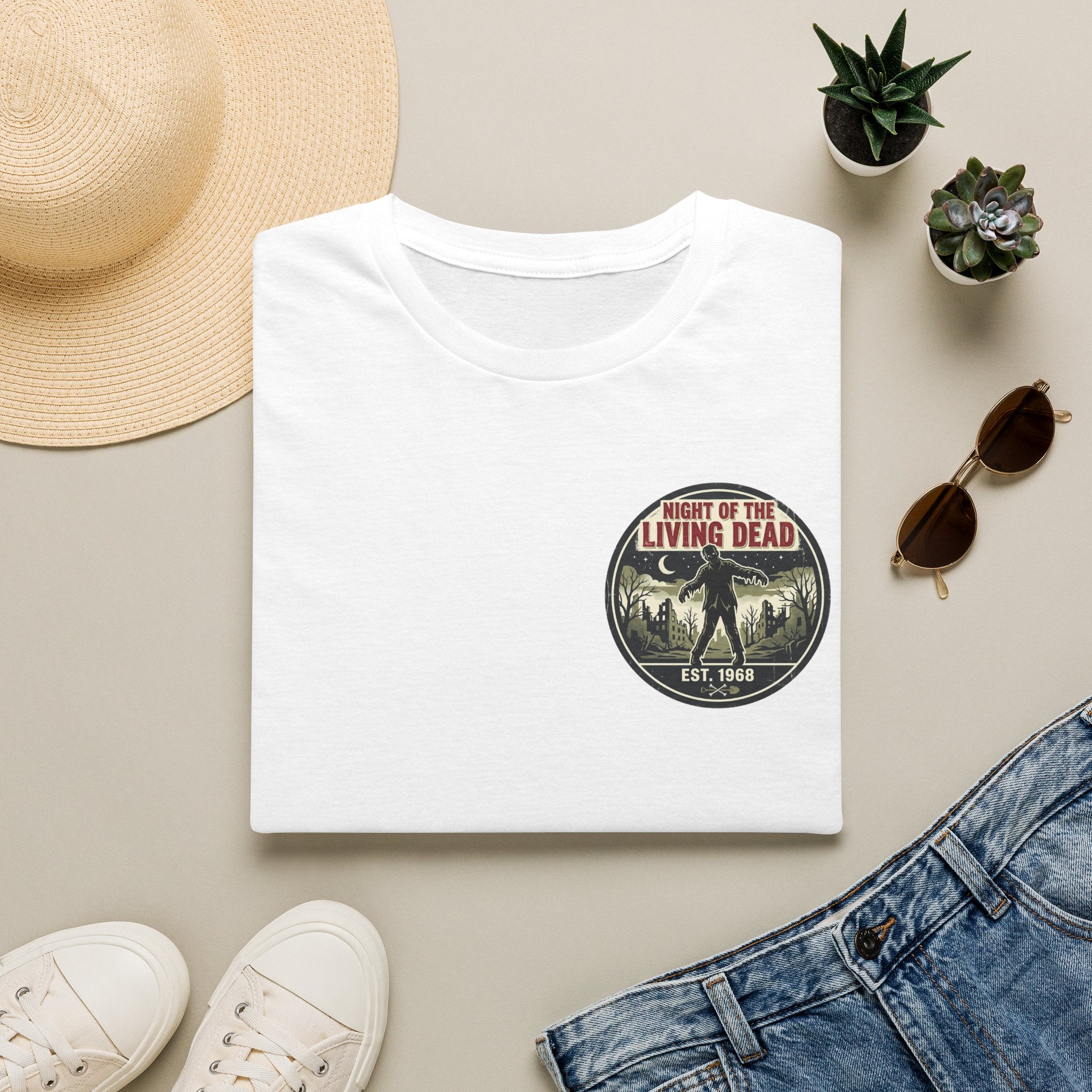 Night of the Living Dead T‑Shirt — Vintage Horror Movie Logo Tee