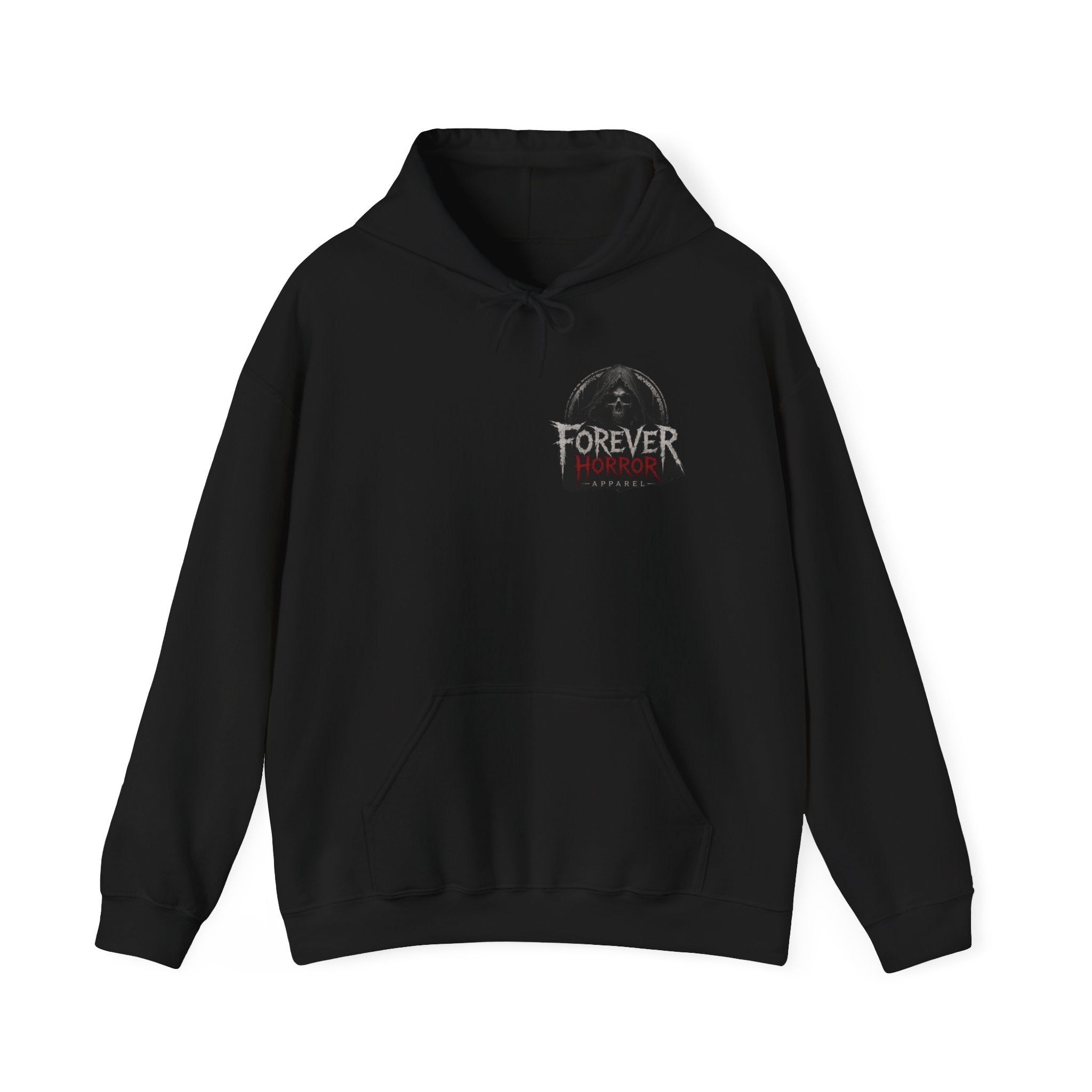 Hoodie — 'Forever Horror' Raven Wings Graphic Pullover