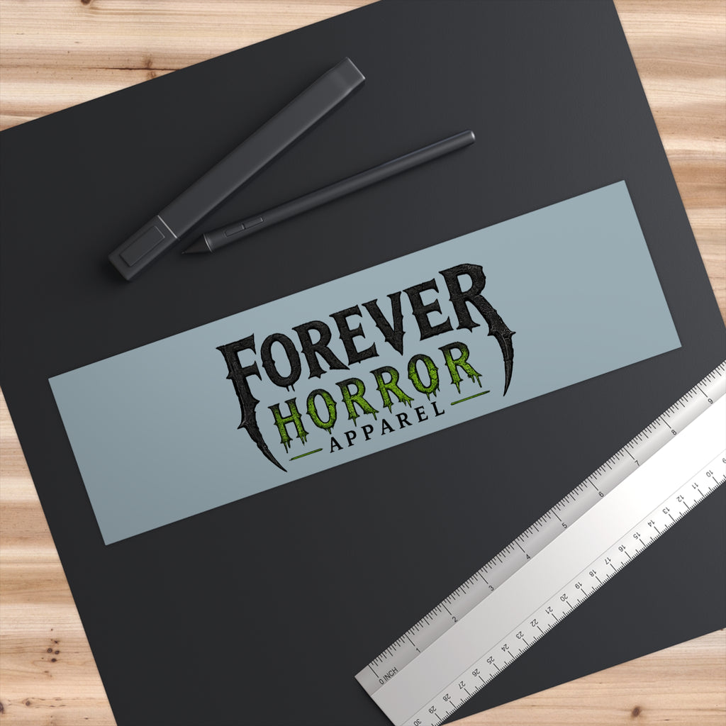 Forever Horror Apparel Bumper Sticker — Gothic Horror Logo Decal
