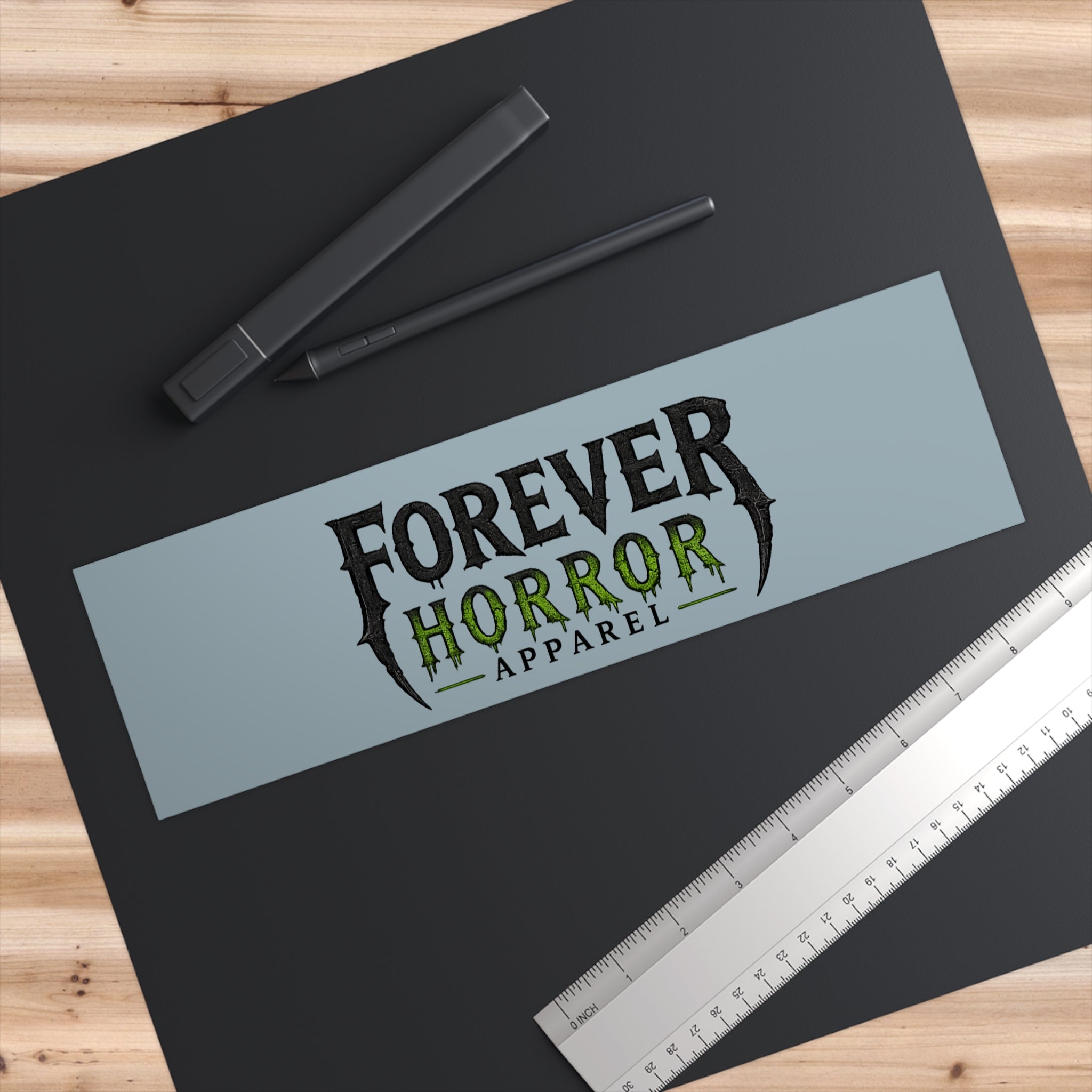 Forever Horror Apparel Bumper Sticker — Gothic Horror Logo Decal