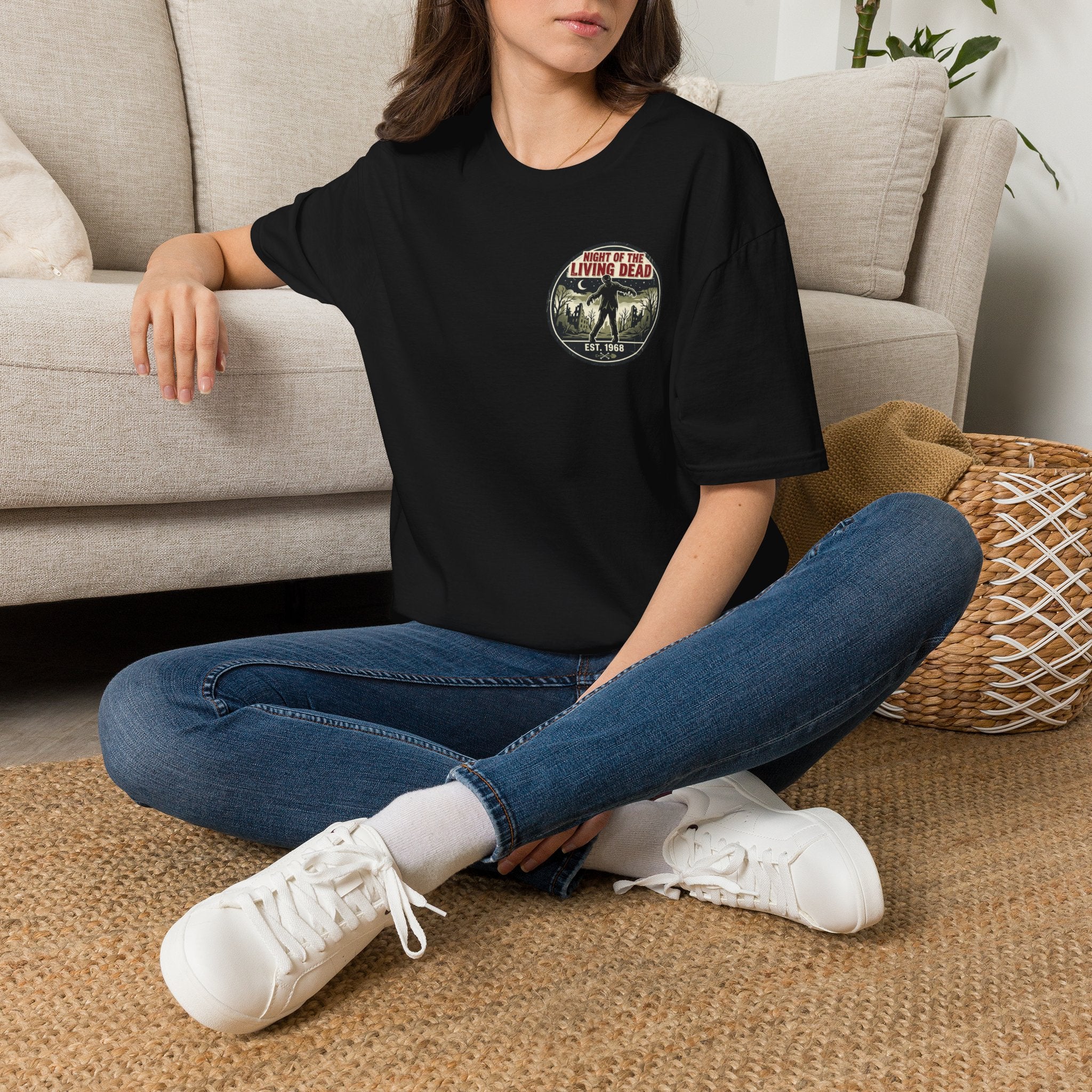 Night of the Living Dead T‑Shirt — Vintage Horror Movie Logo Tee