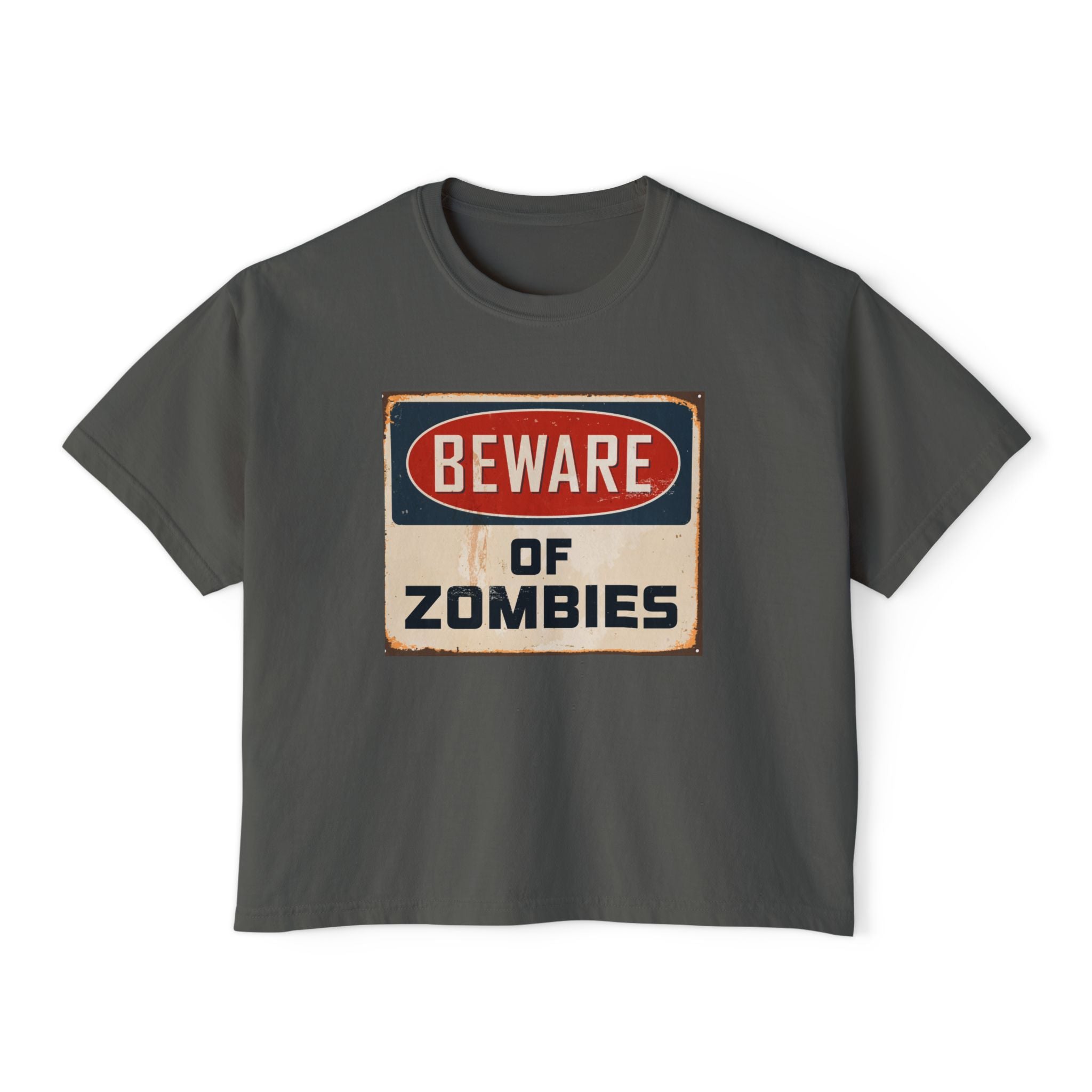 Beware of Zombies Boxy Tee