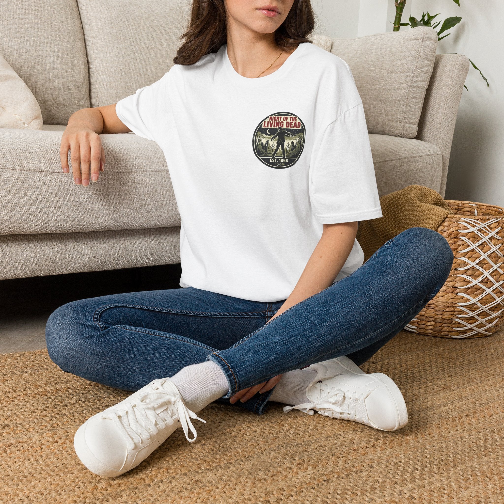 Night of the Living Dead T‑Shirt — Vintage Horror Movie Logo Tee