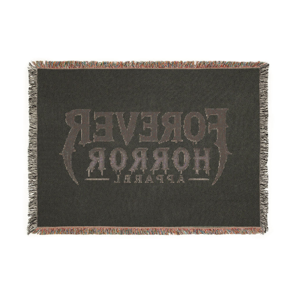 Forever Horror Woven Blanket - Gothic Logo Throw