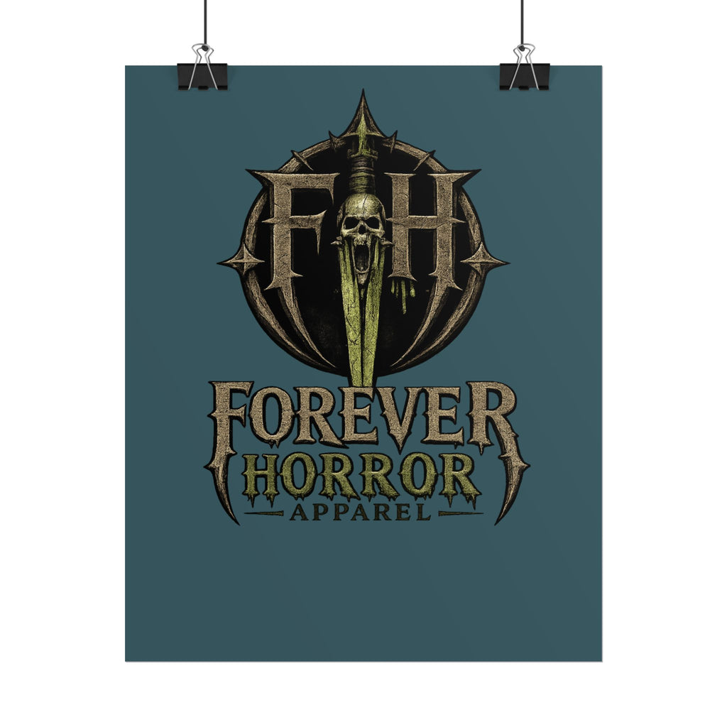 Forever Horror Apparel Poster — Rolled Goth Horror Logo Print