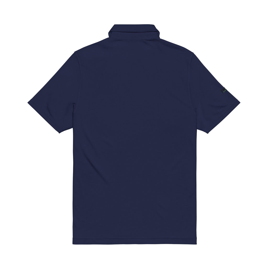 Embroidered Golf Polo Shirt – Men’s White Performance Polo with Crest