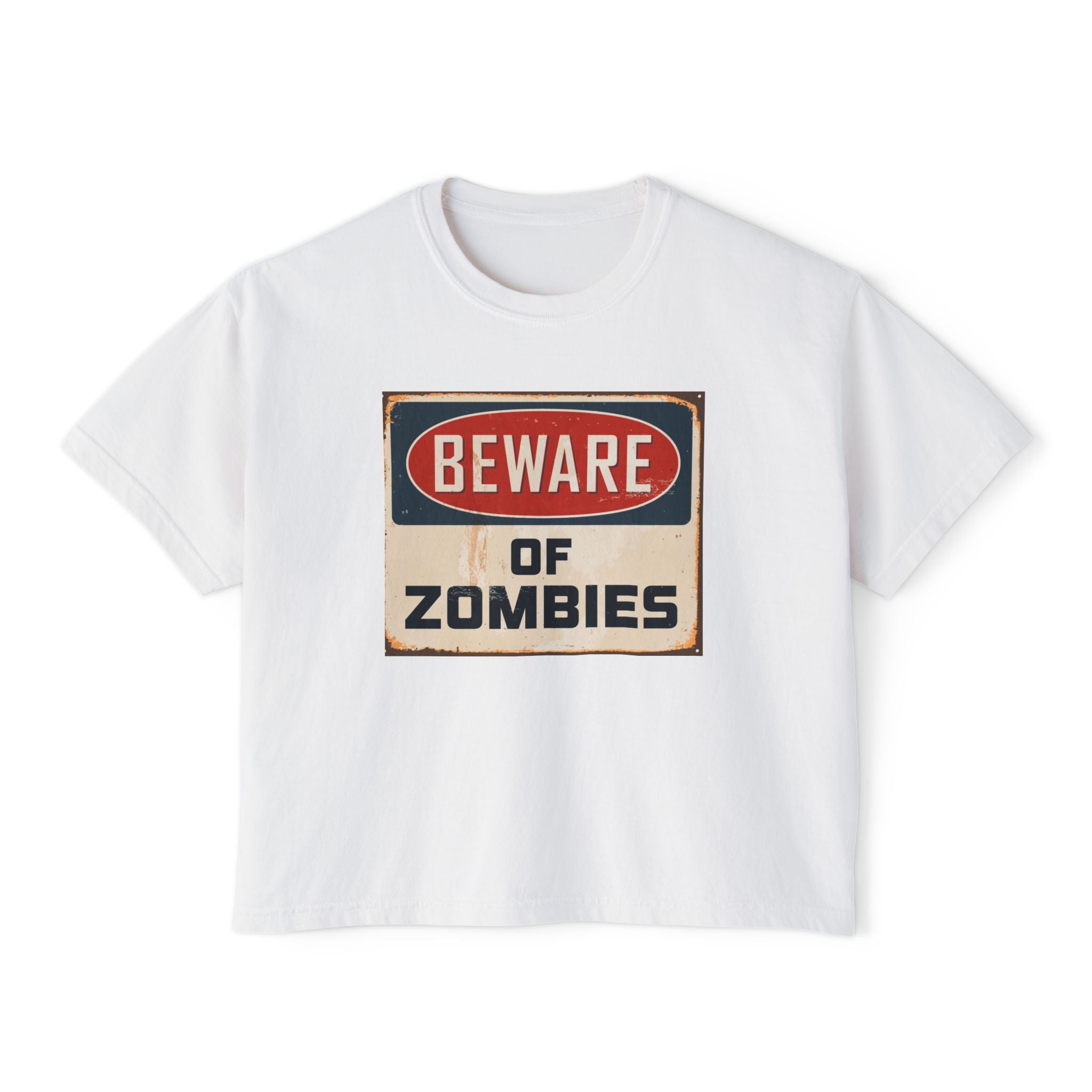 Beware of Zombies Boxy Tee