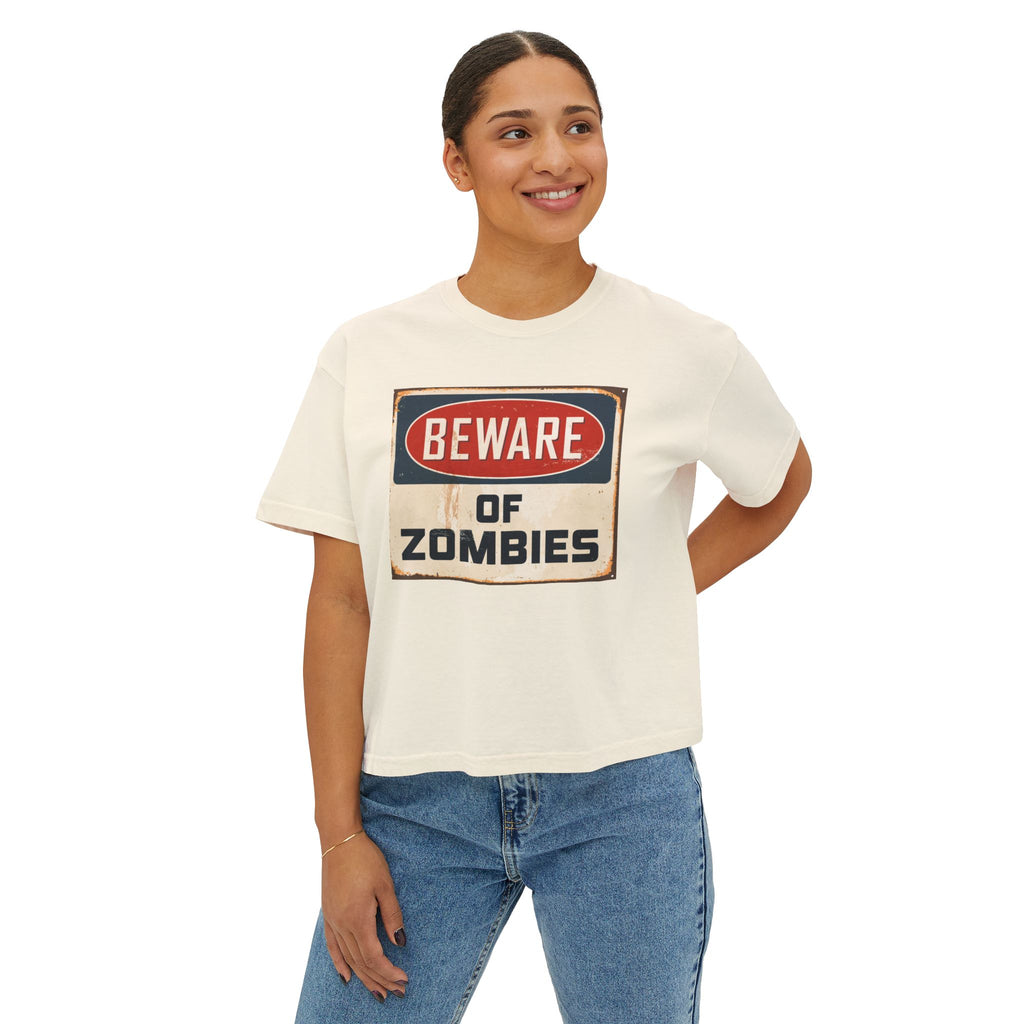 Beware of Zombies Boxy Tee