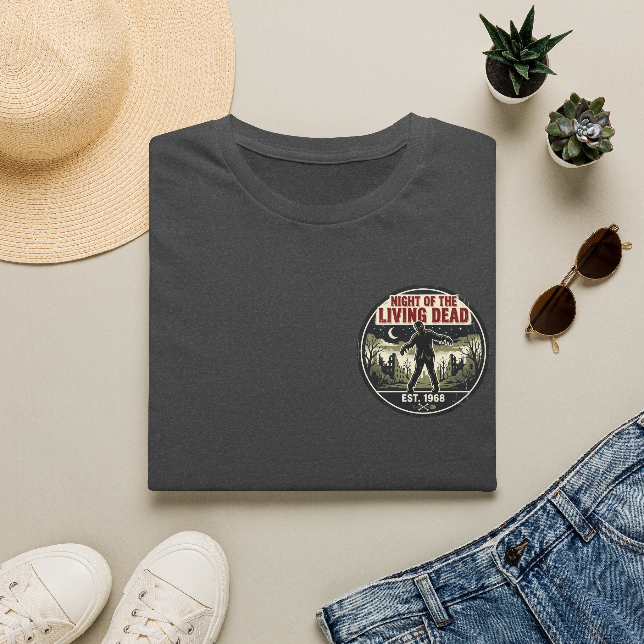 Night of the Living Dead T‑Shirt — Vintage Horror Movie Logo Tee