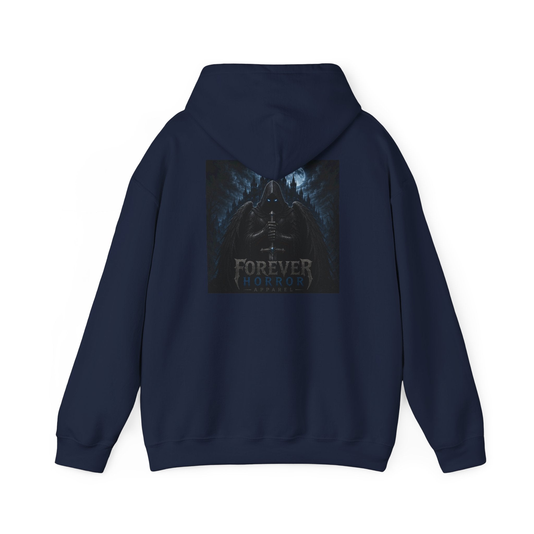 Hoodie — 'Forever Horror' Raven Wings Graphic Pullover